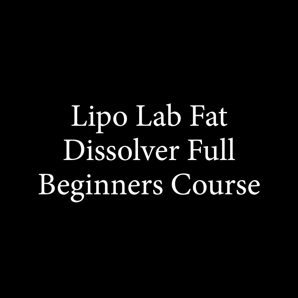 Lipo Lab Fat Dissolver Full Beginners Course